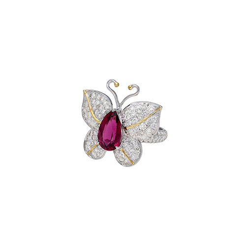 18K WHITE GOLD RING