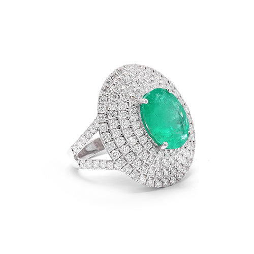18K WHITE GOLD RING