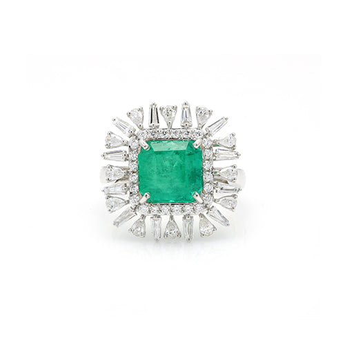 18K WHITE GOLD RING