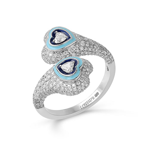18K WHITE GOLD RING