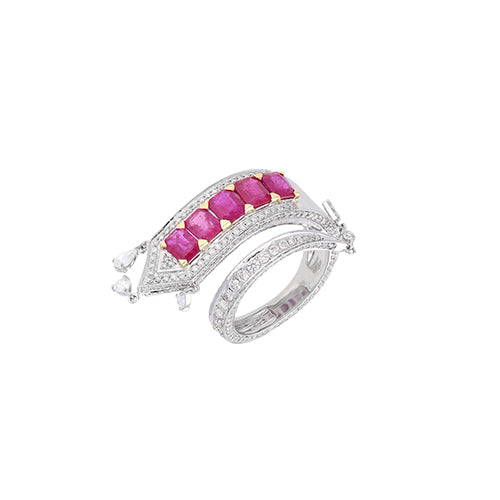 18K WHITE GOLD RING