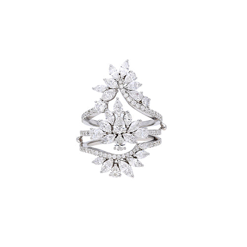 18K WHITE GOLD RING