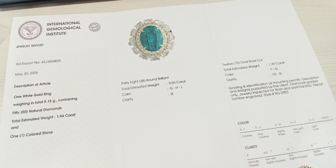 18K WHITE GOLD RING