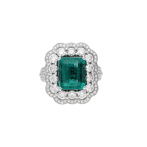 18K WHITE GOLD RING