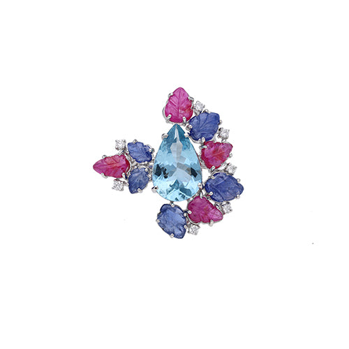 18K White Gold Ring