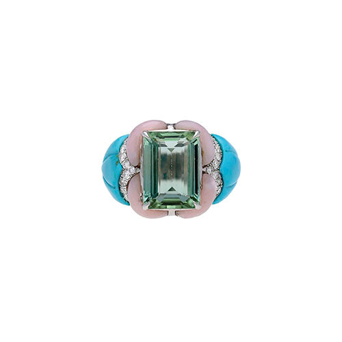 18K WHITE GOLD RING