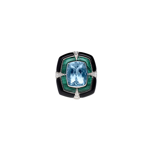 18K WHITE GOLD RING