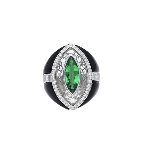18K WHITE GOLD RING